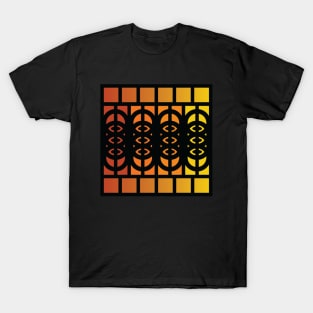 “Dimensional Cloning” - V.4 Orange - (Geometric Art) (Dimensions) - Doc Labs T-Shirt